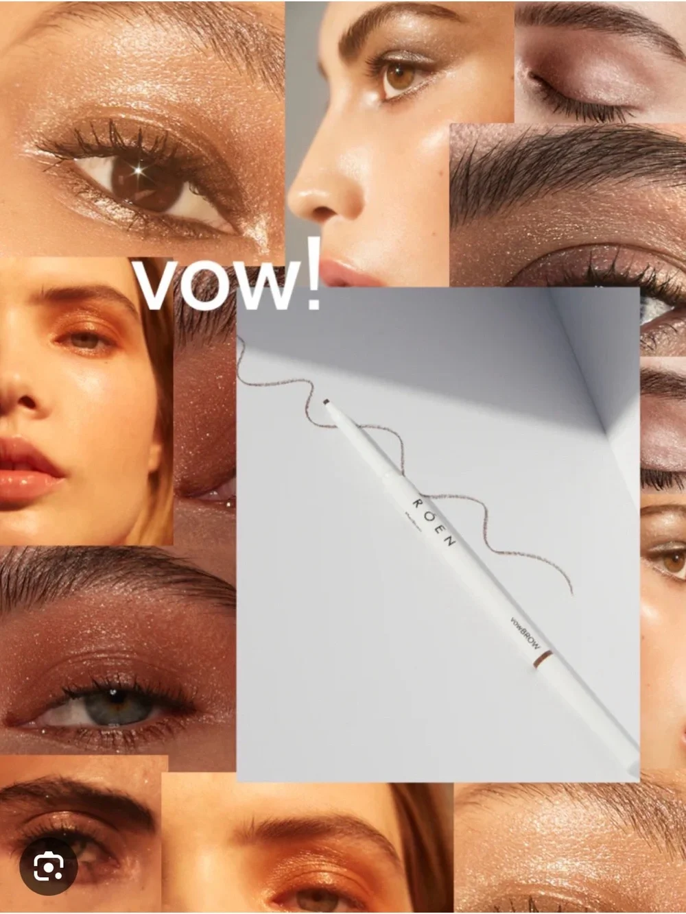 NIB - Roen vowBROW Micro Brow Pencil in Dark